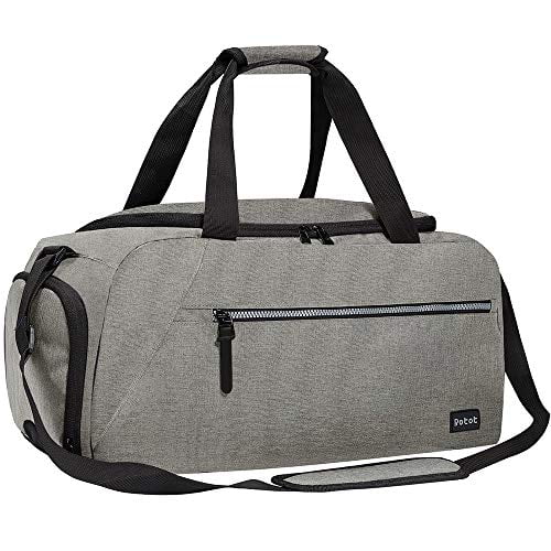 ROTOT Gym Duffel Bag Weekend Travel Bag with a Water-resistant Insulated Pocket Gym Bag with Waterproof Shoe Pouch 